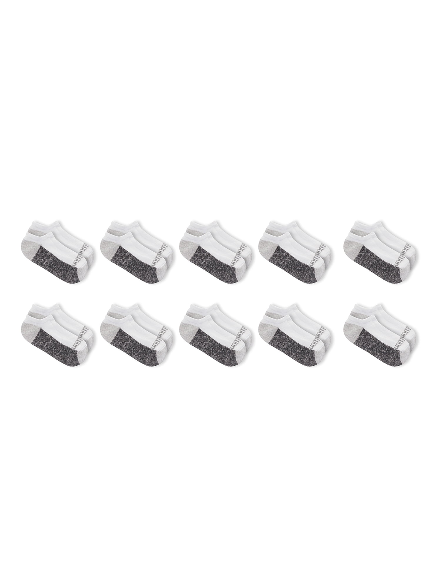 Fruit of the Loom Boys Durable No Show Socks, 10 Pack - Walmart.com