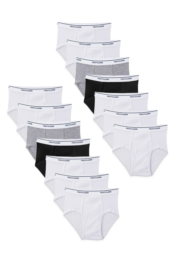 Boys' EverSoft Cotton Briefs, 14 Pack, Sizes S-XL
