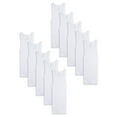 thumbnail image 1 of Fruit of the Loom Boys' EverSoft Tank Top Undershirts, 10 Pack, Sizes XS-XL, 1 of 8