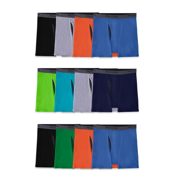 Fruit of the Loom Boys Eversoft CoolZone Boxer Briefs, 10+2 Bonus Pack, Sizes S-XL