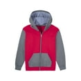 thumbnail image 1 of Fruit of the Loom Boys Fleece Full Zip Hoodie Sweatshirt, 1 of 5