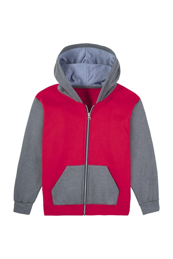 Boys Fleece Full Zip Hoodie Sweatshirt