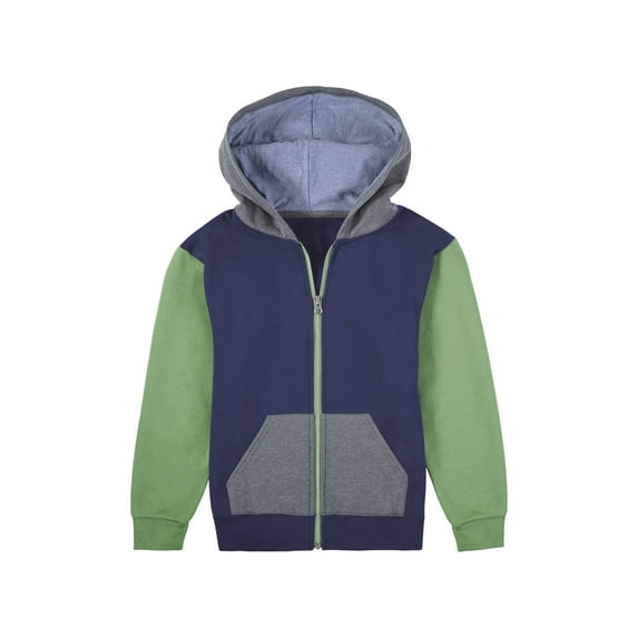 Fruit of the Loom Boys Fleece Full Zip Hoodie Sweatshirt