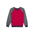 thumbnail image 1 of Fruit of the Loom Boys Fleece Raglan Crew Neck Sweatshirt, 1 of 4