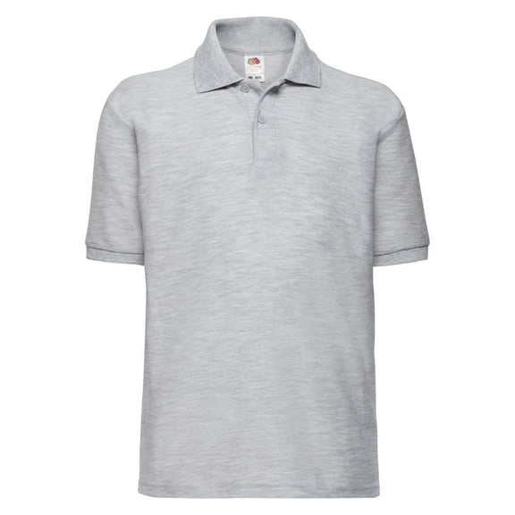 Fruit of the Loom Boys/Girls 65/35 Plain Pique Polo Shirt
