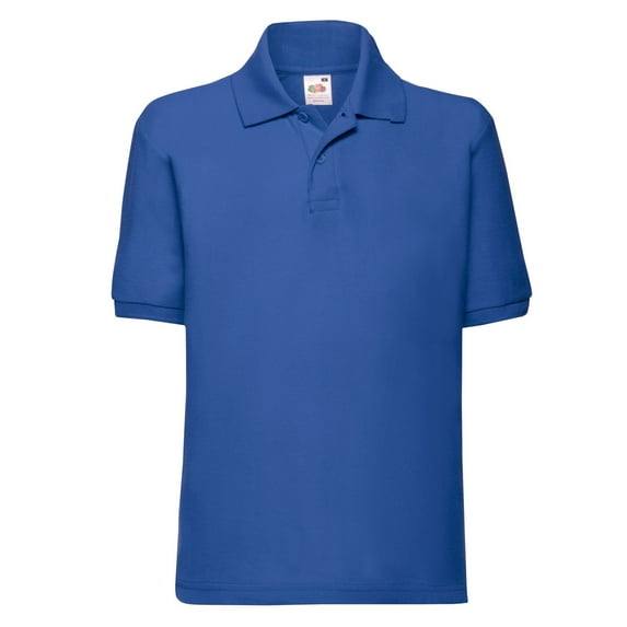 Fruit of the Loom Boys/Girls 65/35 Plain Pique Polo Shirt