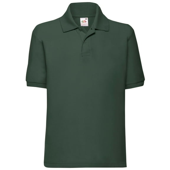 Fruit of the Loom Boys/Girls 65/35 Plain Pique Polo Shirt