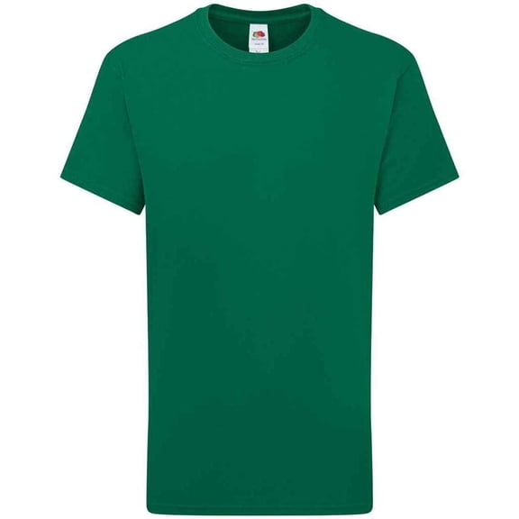 Fruit of the Loom Boys/Girls Iconic 195 Plain T-Shirt