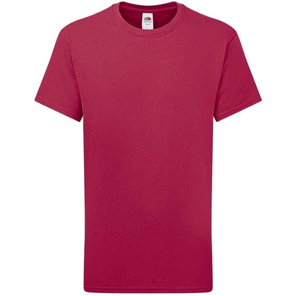 Fruit of the Loom Boys/Girls Iconic 195 Plain T-Shirt