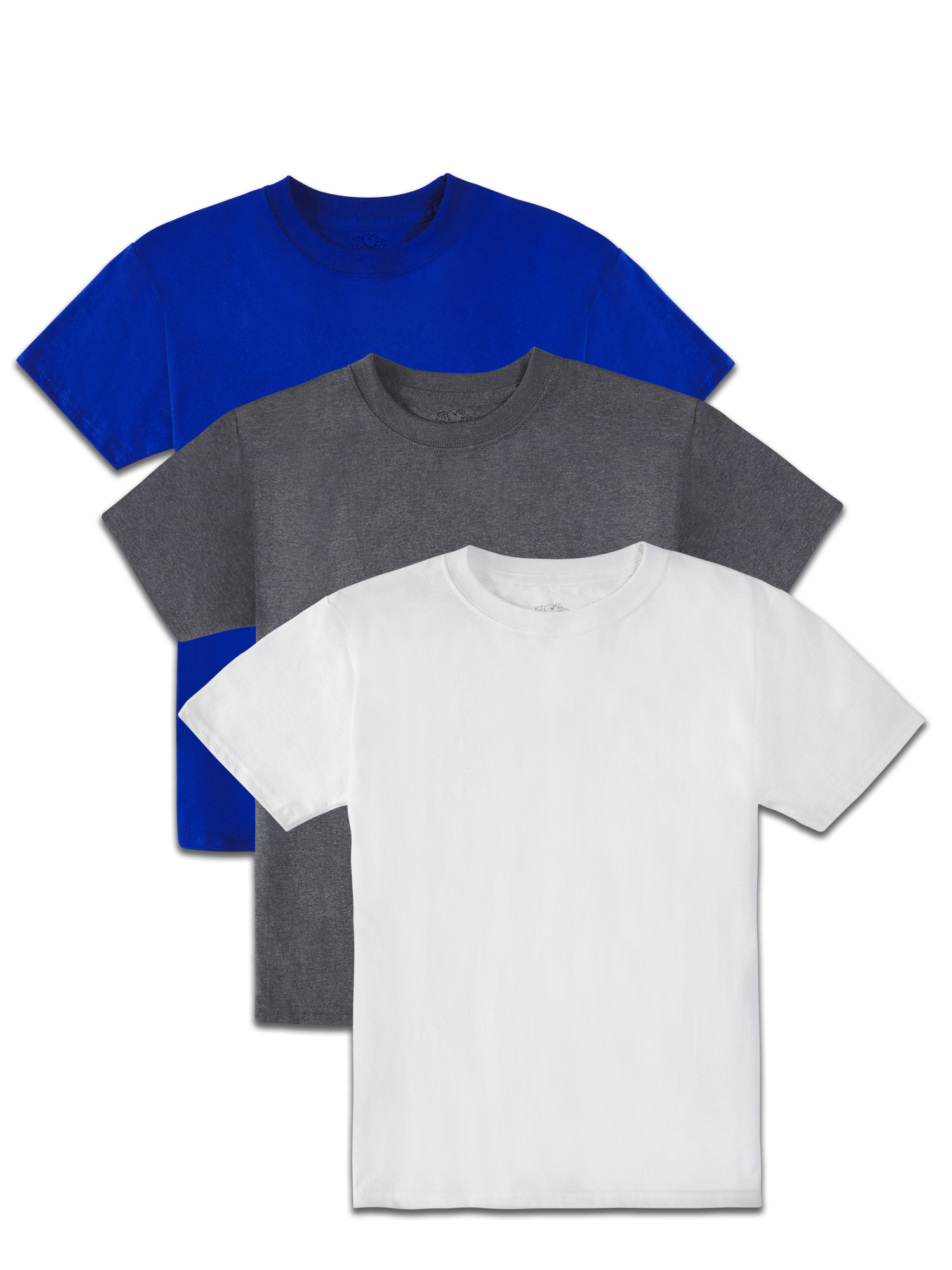 Fruit of the Loom Boys Short Sleeve Crew T-Shirts, 3 Pack - image 1 of 5
