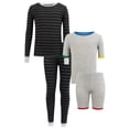 thumbnail image 1 of Fruit of the Loom Boys Snug Fit 100% Cotton Pajama Sets, 4-Pack, Sizes 4-12, 1 of 19