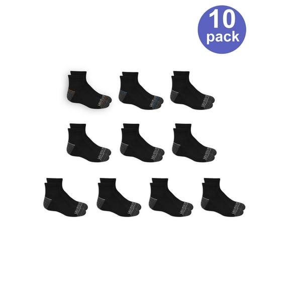 Fruit of the Loom Boys Socks, 10 Pack Ankle Everyday (Little Boys & Big Boys)