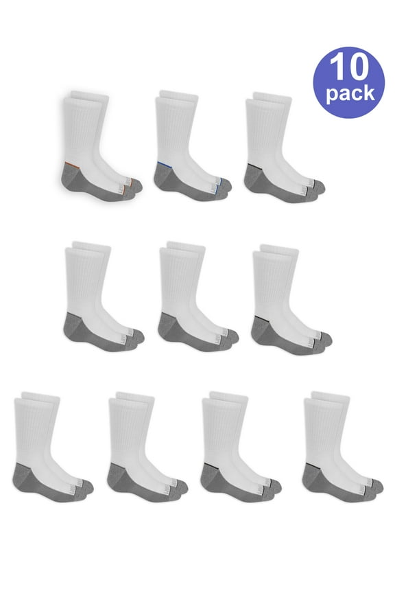Boys Socks, 10 Pack Crew (Little Boys & Big Boys)