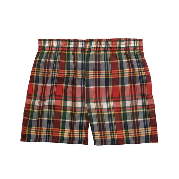 Fruit of the Loom Big Boys' Tartan Boxer , Assorted, Large (Pack of 5)