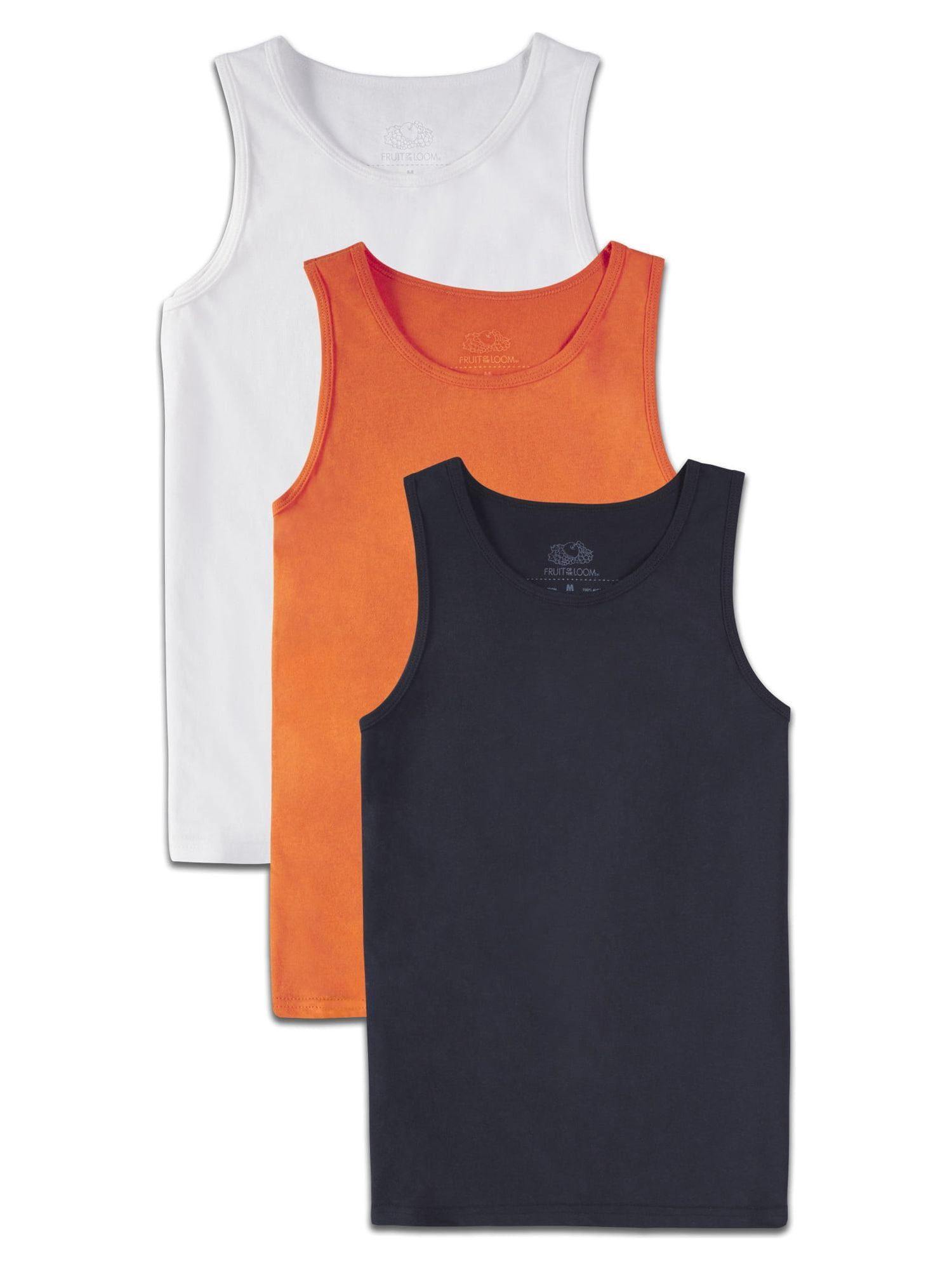 Fruit of the Loom Boys' Sleeveless Cotton Tank Tops, 3 Pack