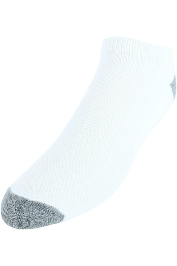 Breathable No Show Cushioned Sole Socks (6 Pack) (Men)