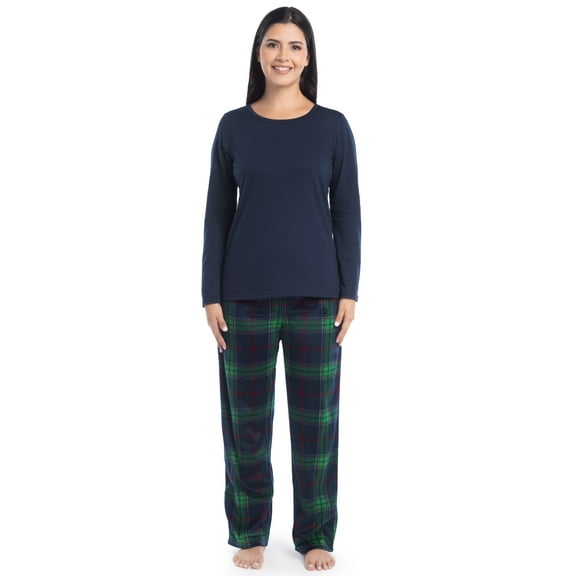 Fruit of the Loom Christmas Holiday Family Matching Fleece Pajama Sleep Sets, Sizes XS-3XL