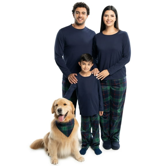 Fruit of the Loom Christmas Holiday Family Matching Fleece Pajama Sleep Sets, Sizes XS-3XL