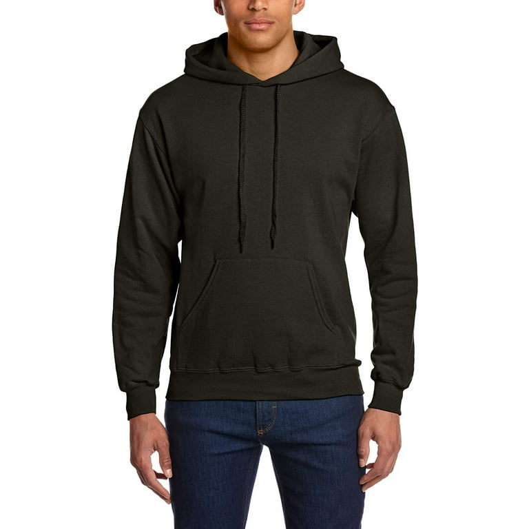 Fruit of the Loom Classic 80 20 hooded sweat Charcoal L Walmart