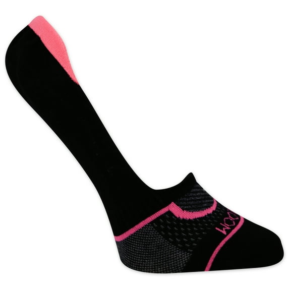 Fruit of the Loom Cool Zone No-Show Liner Socks for Women, Black Assorted, Sizes 8-12 (6-Pack)