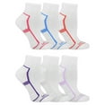 thumbnail image 1 of Fruit of the Loom CoolZone Ankle Socks for Women, White, Sizes 8-12 (6-Pack), 1 of 5