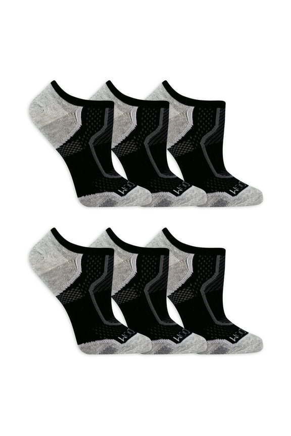CoolZone Lightweight No-Show Socks for Women, Sizes 4-10 (6-Pack)