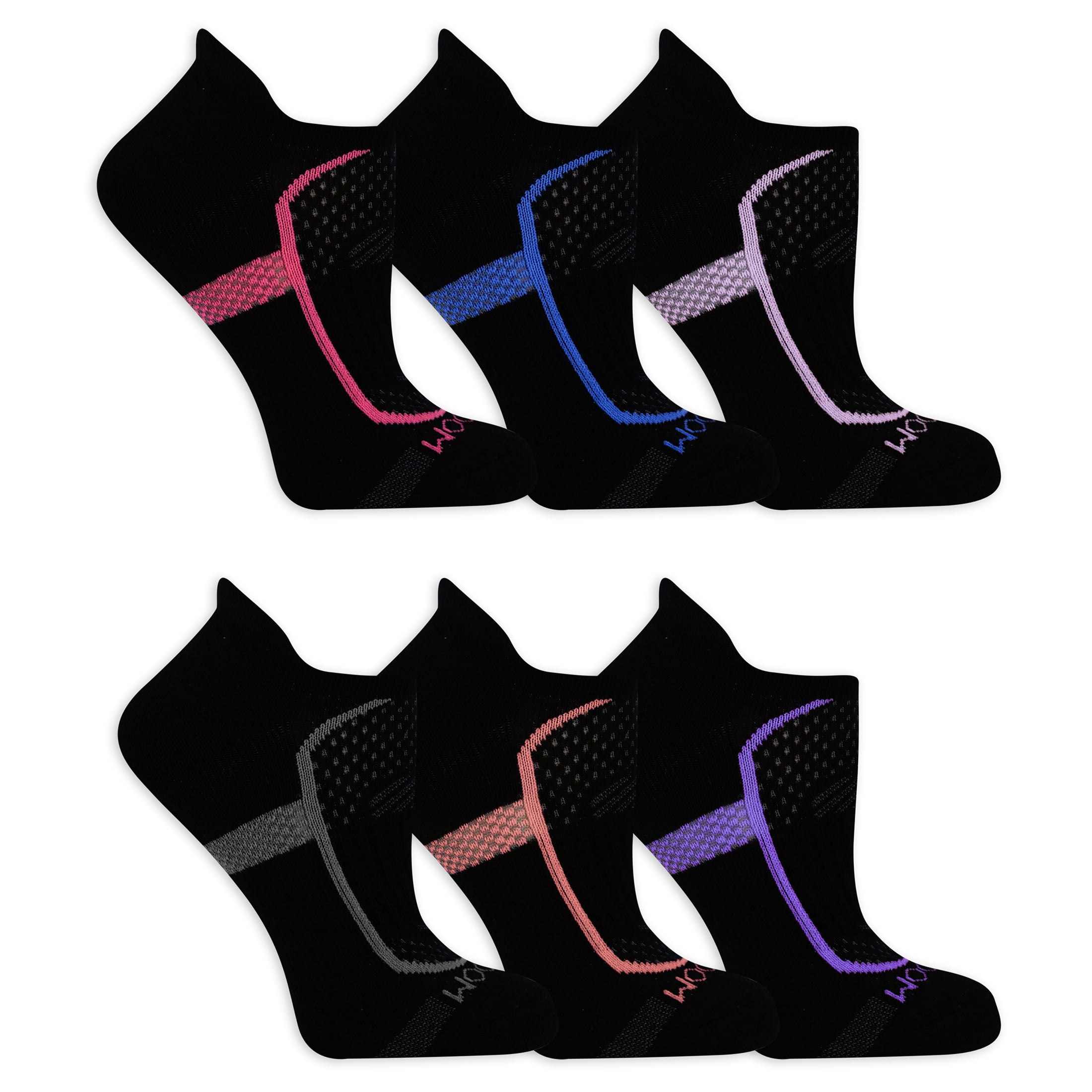Fruit of the Loom Women's CoolZone Cotton Cushioned No Show