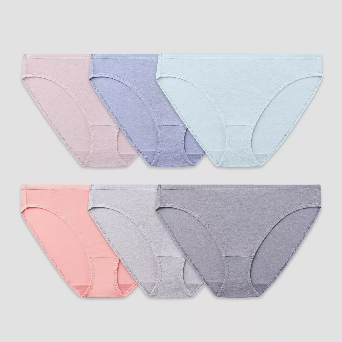 Fruit of The Loom Women's Underwear Panties (Regular & Plus Size), Bikini - Modal - 6 Pack, 8