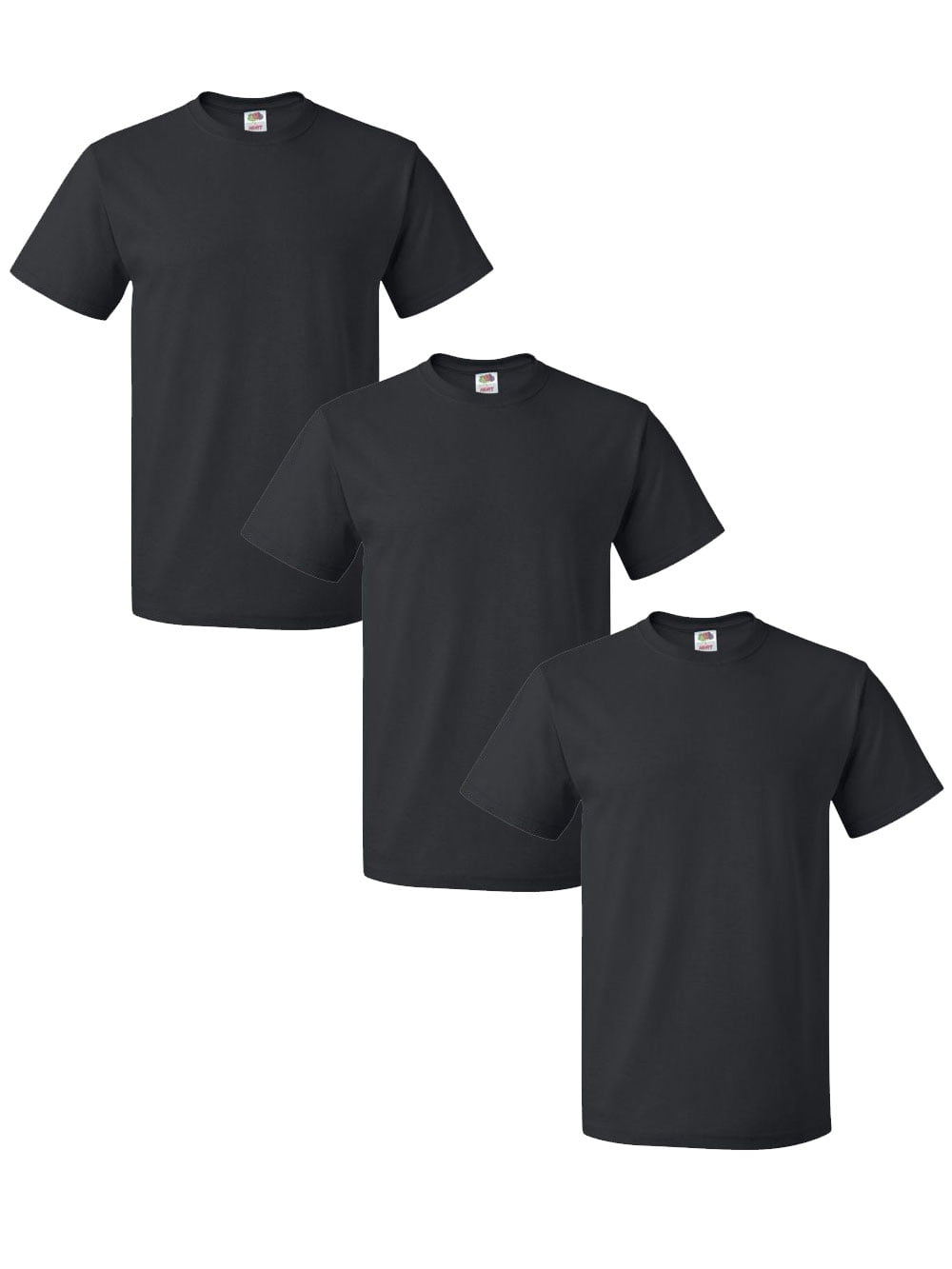 Fruit Of The Loom - 3 Pack Men's 100% Cotton T-Shirts, Navy, Large