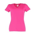 thumbnail image 1 of Fruit of the Loom  Cotton V Neck Tee Shirt (Women), 1 of 3