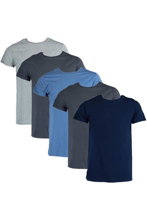 Crew Neck Tee Shirts (5 Pack) (Men)