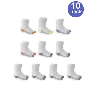 Fruit of the Loom Crew Socks 10 Pairs (Little Boys & Big Boys)