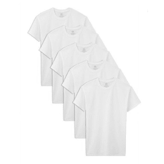 Fruit of the Loom Crew Undershirts, 5 Pack (Little Boys & Big Boys)