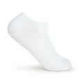thumbnail image 1 of Fruit of the Loom Cushion Everyday No-Show Socks for Women, White Sizes 4-10 (10-Pack), 1 of 5