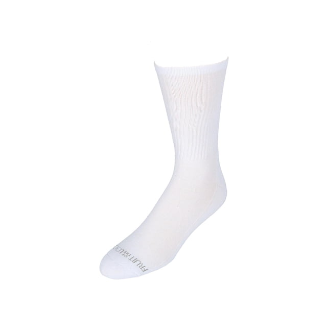 Fruit of the Loom Men's Cushioned Crew Socks, 6 Pair Pack, Durable ...