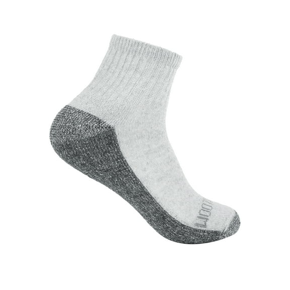 Fruit of the Loom Dual Defense Ankle Socks for Boys, Grey, Sizes 3-9 (10-Pack)
