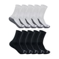 thumbnail image 1 of Fruit of the Loom Dual Defense Crew Socks for Boys, Assorted, Sizes 9-2.5 (10-Pack), 1 of 7