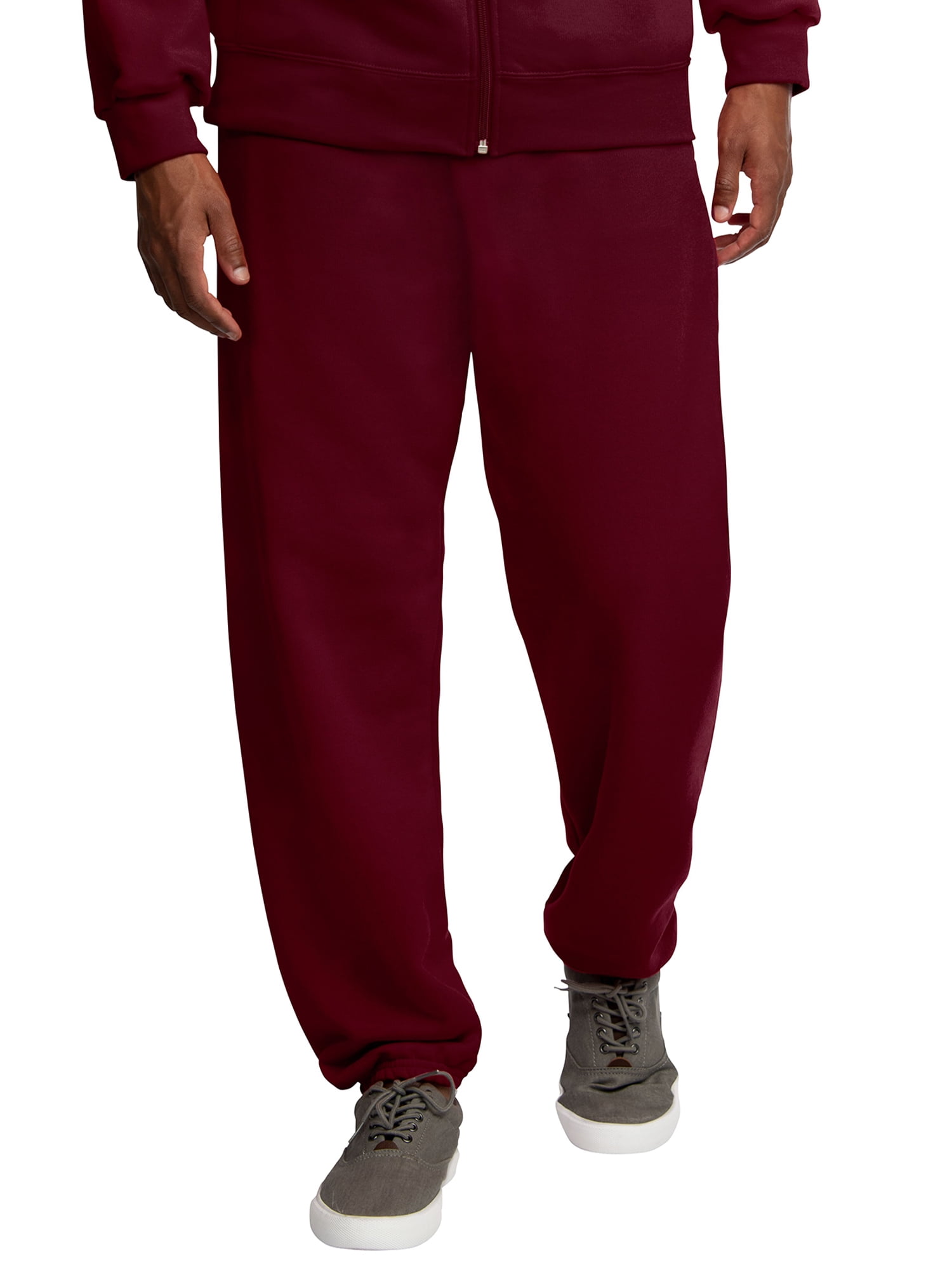 Fruit of the Loom EverSoft Fleece Elastic Bottom Sweatpants with Pockets, Men