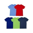 thumbnail image 1 of Fruit of the Loom Eversoft Cotton Undershirts, T Shirts & Tank Tops, T Shirt-Boys-5 Pack-Blue/Green/Red, 1 of 3