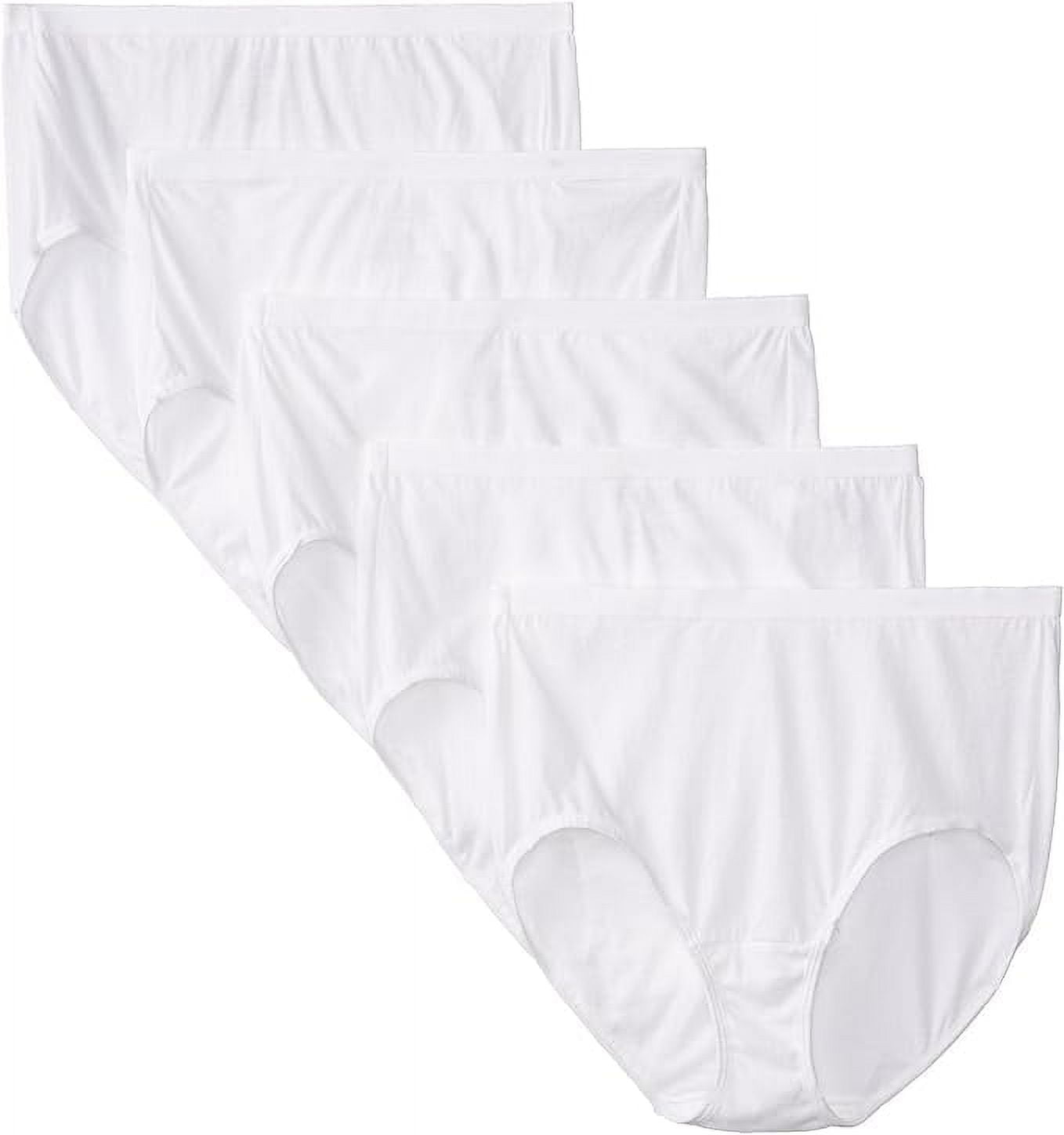 Fit for Me Women's Plus Cotton Panties, Assorted Heather