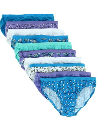 Hanes Girls' Cotton Bikini Underwear, 10-Pack Assorted 1 6