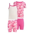 thumbnail image 1 of Fruit of the Loom Girl's Energize Snug Fit Pajama Sleep Sets, 4-Piece, Sizes 4-12, 1 of 31