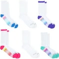 thumbnail image 1 of Fruit of the Loom Girl's Everyday Active Crew Socks 6 Pack 4-10, 1 of 2