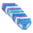 thumbnail image 1 of Fruit of the Loom Girl's Low Rise Briefs Underwear 10 Pack,Assorted Size 14, 1 of 8