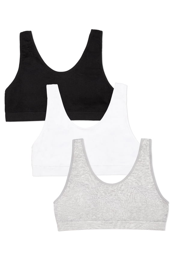 Girl's 3-Pack Seamless Stretch Sports Bra