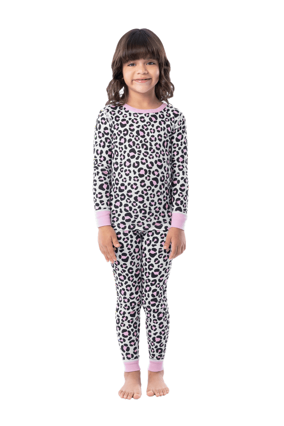 Girl's Snug Fit 100% Cotton Pajama Sets, 4-Piece, Sizes 4-12