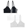 thumbnail image 1 of Fruit of the Loom Girl's Soft and Smooth Training Bralette, 3-Pack, 1 of 5