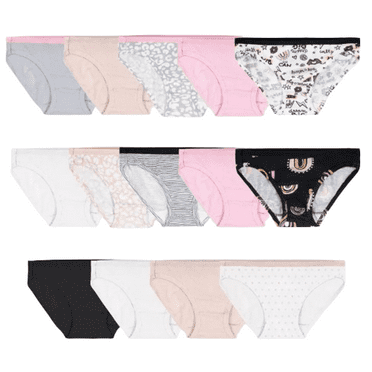 Fruit of the Loom Girls' 13pk Cotton Bikini Underwear