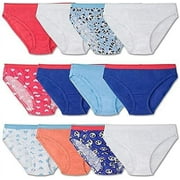 Fruit of the Loom Girls Assorted Cotton Bikinis Multi Pack