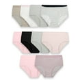 thumbnail image 1 of Fruit of the Loom Girls' Assorted Cotton Brief Underwear, 10 Pack Panties Sizes 4 - 14, 1 of 5